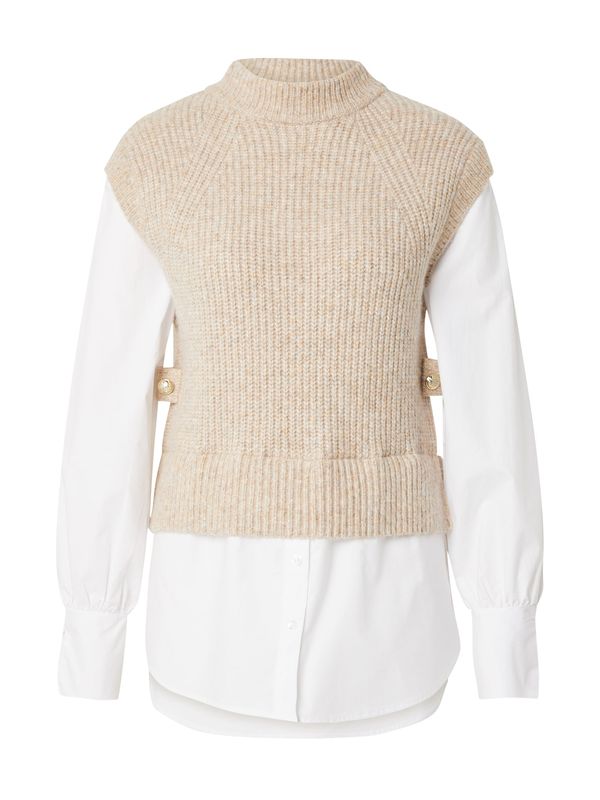 River Island River Island Пуловер  бежово / злато / бяло