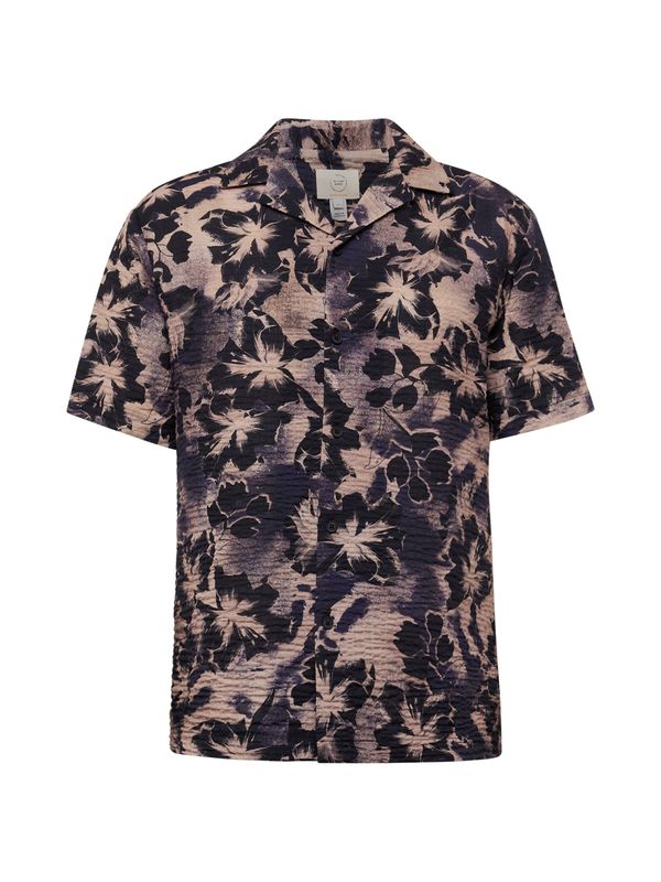 River Island River Island Риза  нейви синьо / светлокафяво