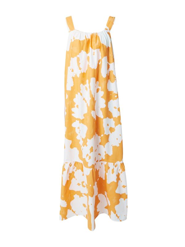 River Island River Island Рокля 'RYLIE'  светлооранжево / мръсно бяло