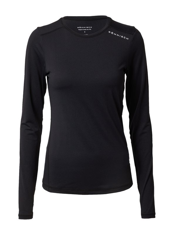 Röhnisch Röhnisch Функционална тениска 'JACQUARD'  черно / бяло