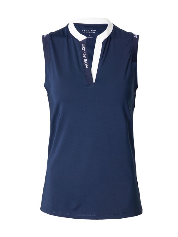 Röhnisch Röhnisch Спортен топ 'Abby'  морскосиньо / бяло