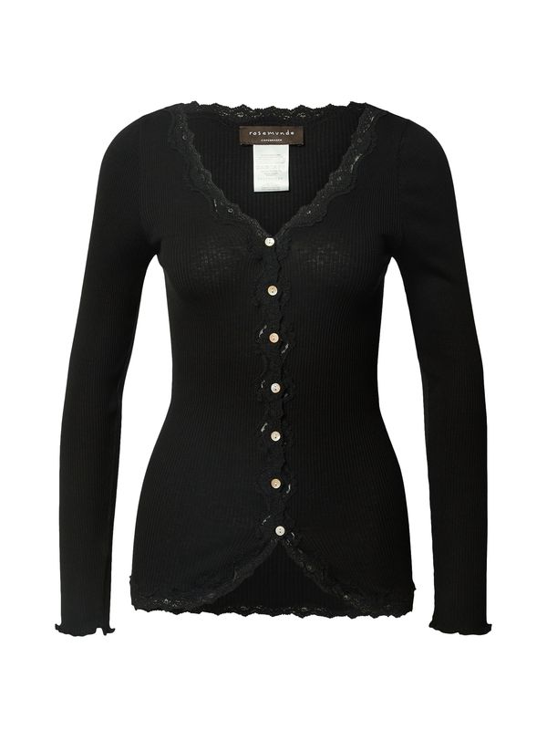 rosemunde rosemunde Плетена жилетка 'Silk'  черно