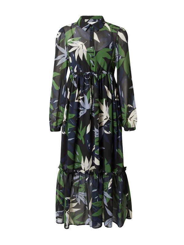 rosemunde rosemunde Рокля тип риза  нейви синьо / зелено / черно / бяло