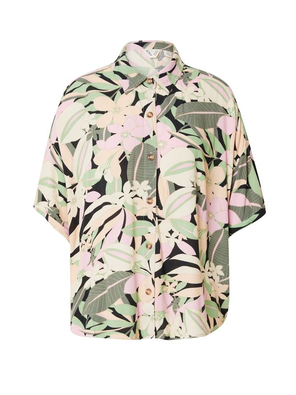 ROXY ROXY Блуза 'BEACH NOSTALGIA'  светлозелено / кайсия / розе / черно