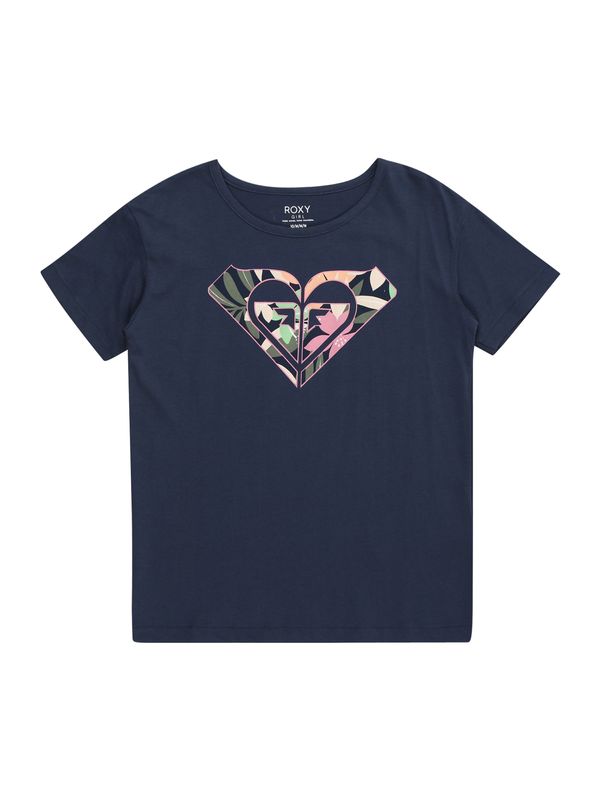 ROXY ROXY Функционална тениска 'DAY AND NIGHT'  тъмносиньо / маслина / оранжево / светлорозово