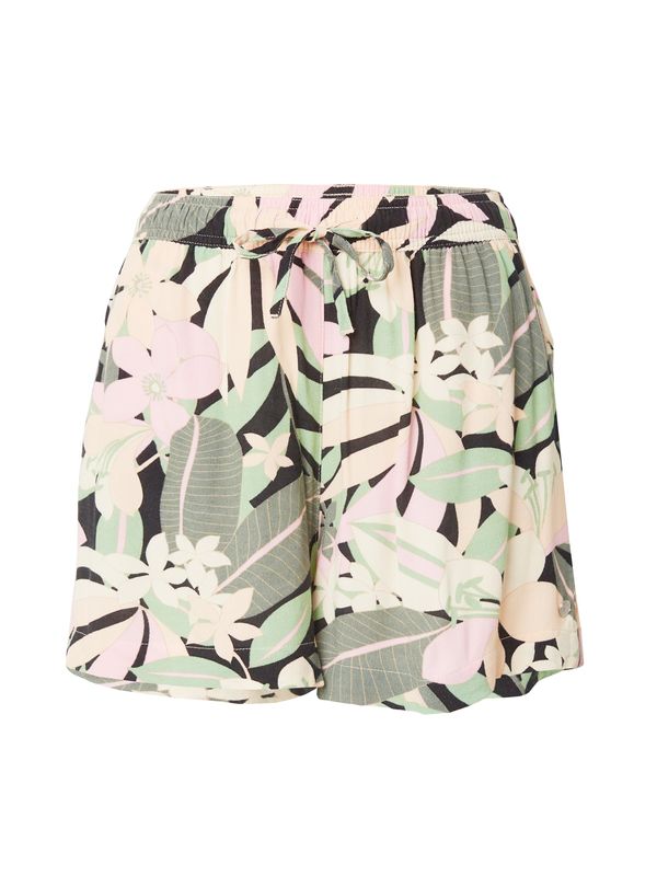 ROXY ROXY Панталон 'LEKEITIO BREAK'  пастелно жълто / антрацитно черно / зелено / пастелно розово