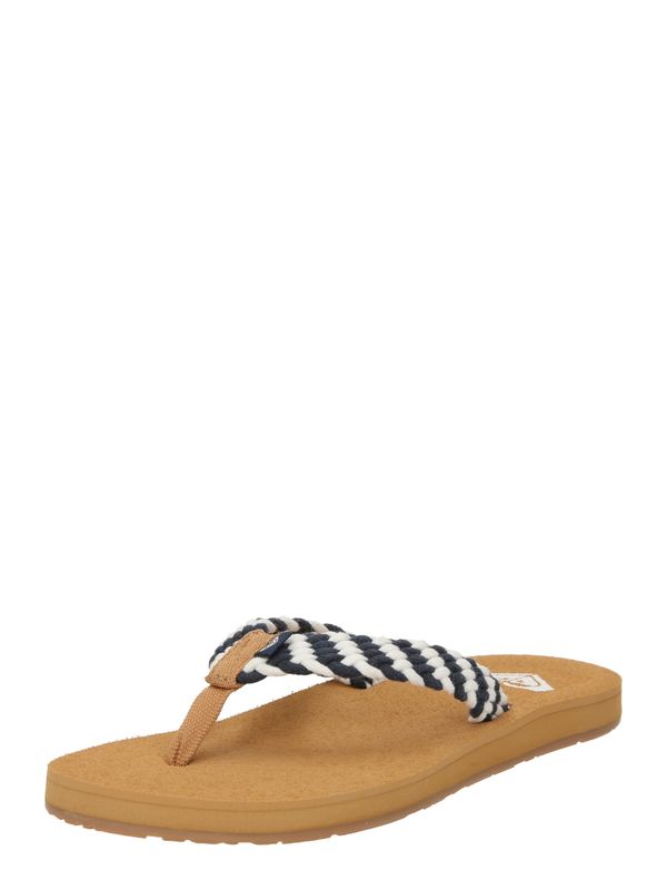 ROXY ROXY Сандали с разделител за пръстите 'PORTO IV'  нейви синьо / светлокафяво / бяло