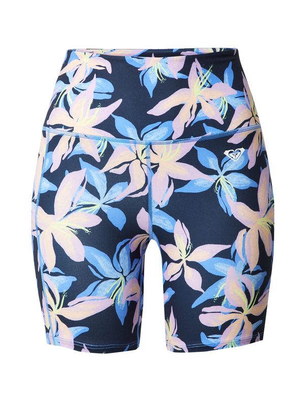 ROXY ROXY Спортен панталон 'HEART INTO IT'  тюркоазен / бледорозово / черно / бяло