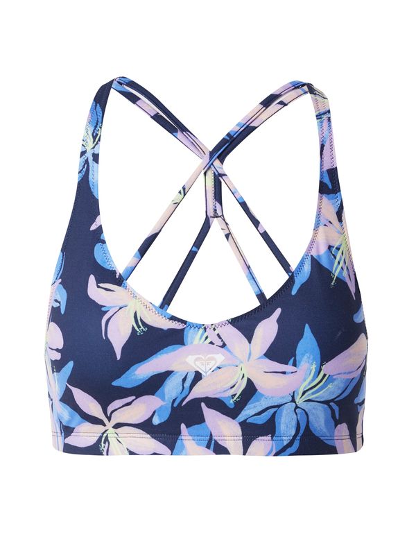 ROXY ROXY Спортен сутиен 'HEART INTO IT'  лазурно синьо / жълто / антрацитно черно / лилав