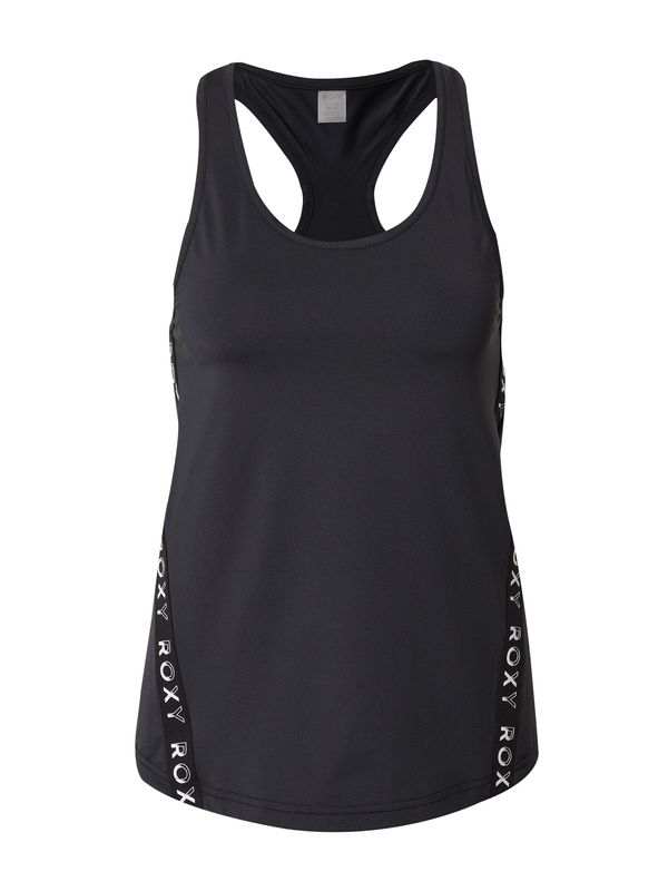 ROXY ROXY Спортен топ  антрацитно черно / бяло