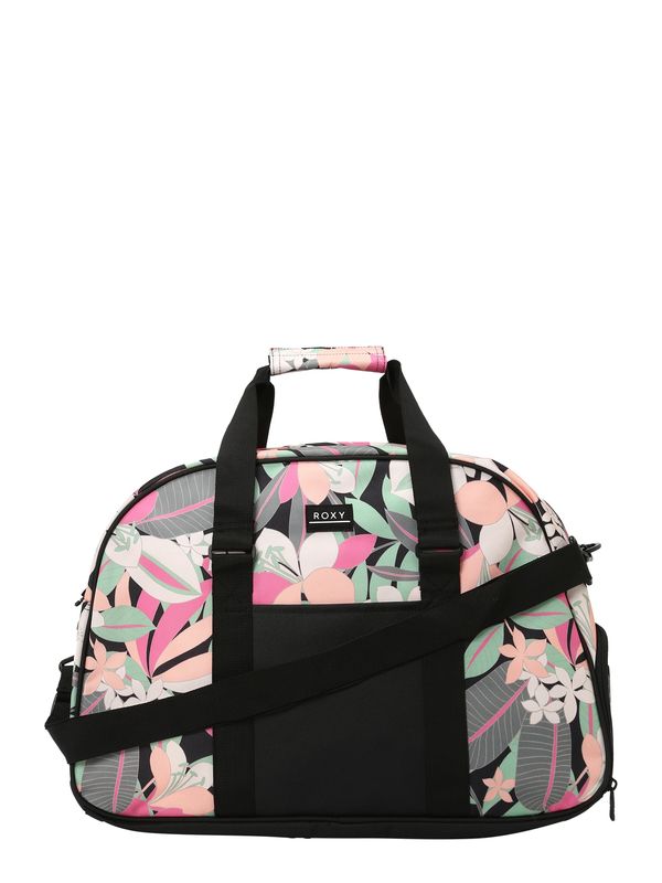 ROXY ROXY Спортна чанта 'FEEL HAPPY'  антрацитно черно / мента / черно / бяло