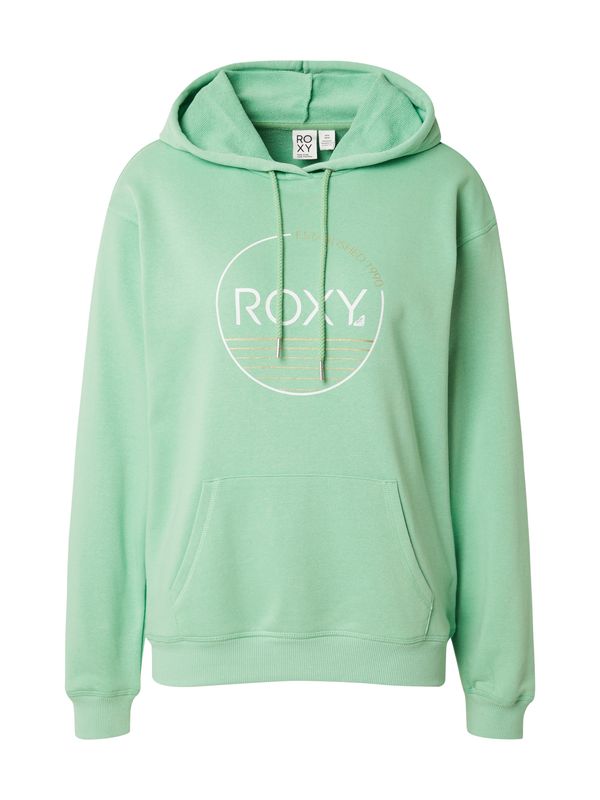 ROXY ROXY Суичър 'SURF STOKED'  злато / светлозелено / бяло