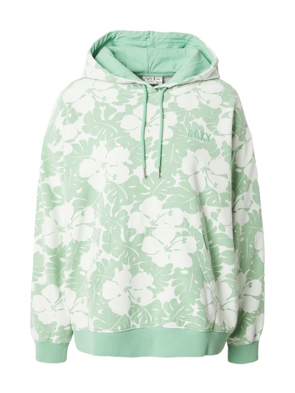 ROXY ROXY Суичър 'THAT GIRL BEAUTIFUL'  светлозелено / бяло