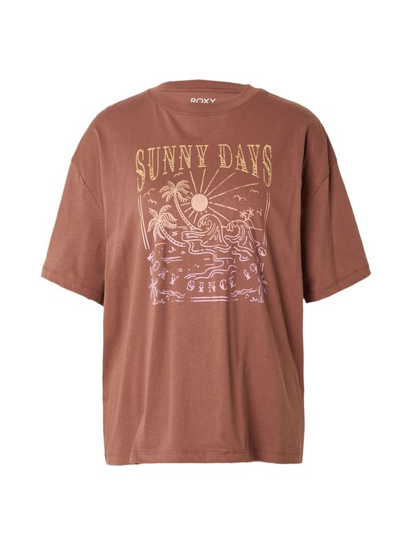 ROXY ROXY Тениска 'DREAMERS WOM'  бежово / кафяво / жълто / орхидея