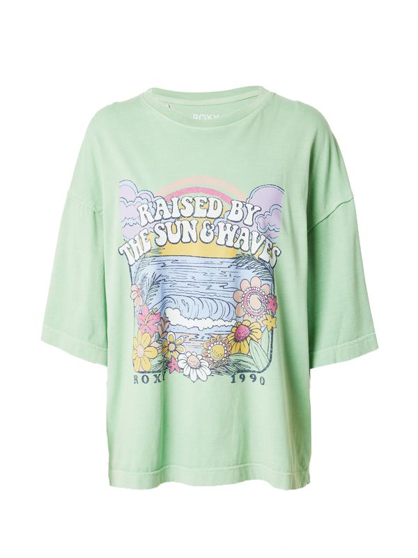 ROXY ROXY Тениска 'SWEETSHINE'  светлосиньо / светлозелено / лилав / мръсно бяло