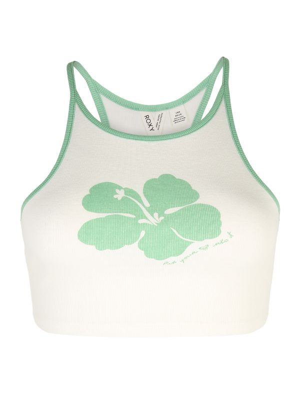 ROXY ROXY Топ 'HONESTLY OK'  светлозелено / бяло