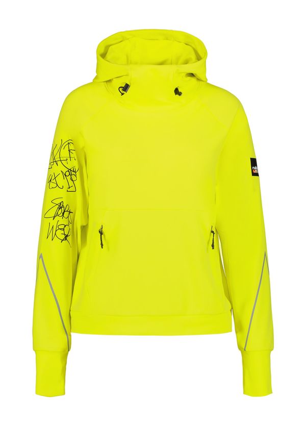 Rukka Rukka Спортен суитшърт с качулка 'Mankala'  камък / лайм / черно