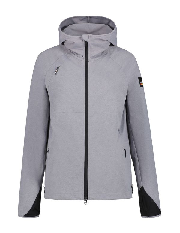 Rukka Rukka Спортна жилетка с качулка 'Miinala'  светлосиво / черно