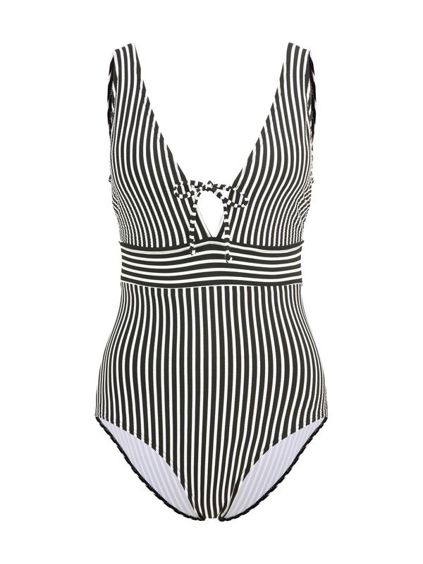 s.Oliver s.Oliver Бански костюм  черно / бяло