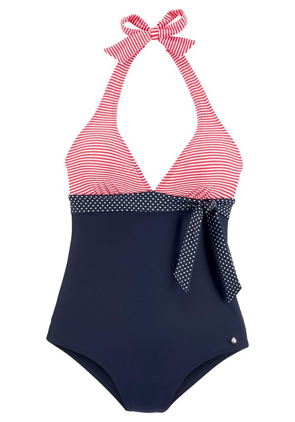 s.Oliver s.Oliver Бански костюм  нейви синьо / бледорозово