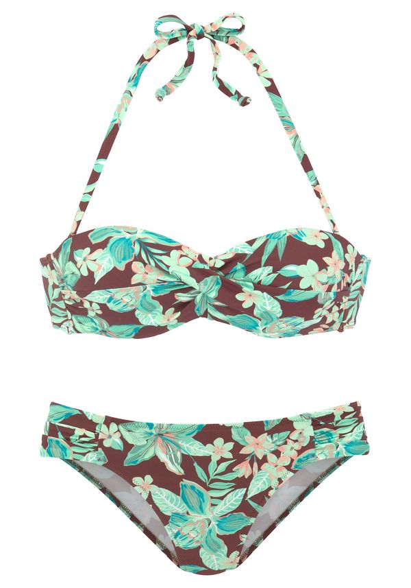 s.Oliver s.Oliver Бански тип бикини  кафяво / зелен меланж / светлорозово