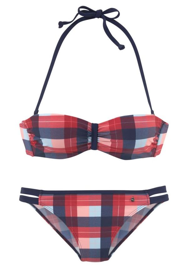 s.Oliver s.Oliver Бански тип бикини  нейви синьо / светлосиньо / бледорозово / пастелно червено