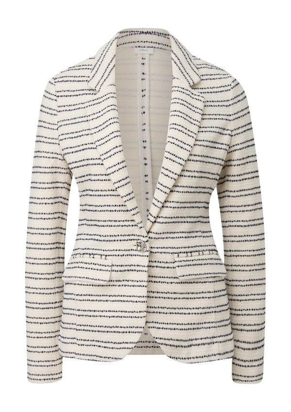 s.Oliver BLACK LABEL s.Oliver BLACK LABEL Блейзър  екрю / нощно синьо