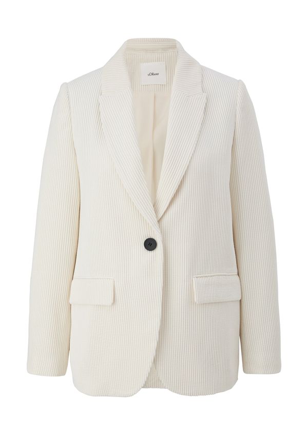s.Oliver BLACK LABEL s.Oliver BLACK LABEL Блейзър  естествено бяло