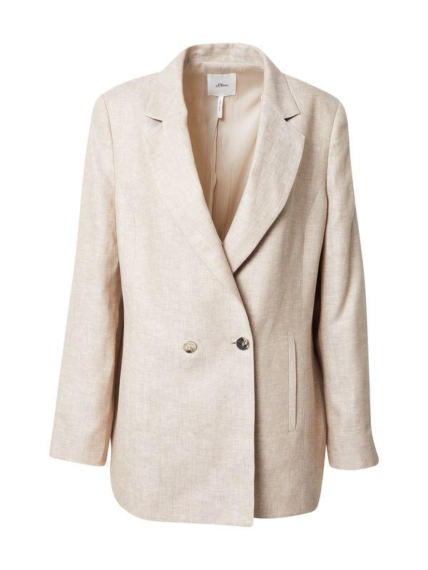 s.Oliver BLACK LABEL s.Oliver BLACK LABEL Блейзър  кремаво / светлобежово