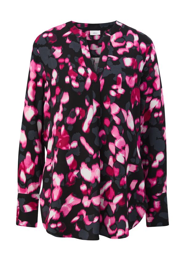 s.Oliver BLACK LABEL s.Oliver BLACK LABEL Блуза  червено / черно / бяло