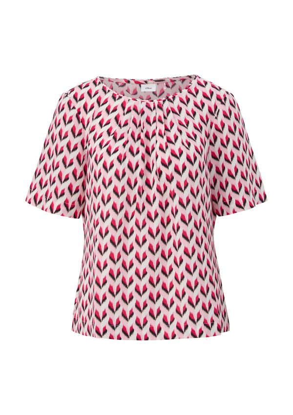 s.Oliver BLACK LABEL s.Oliver BLACK LABEL Блуза  розово / черно