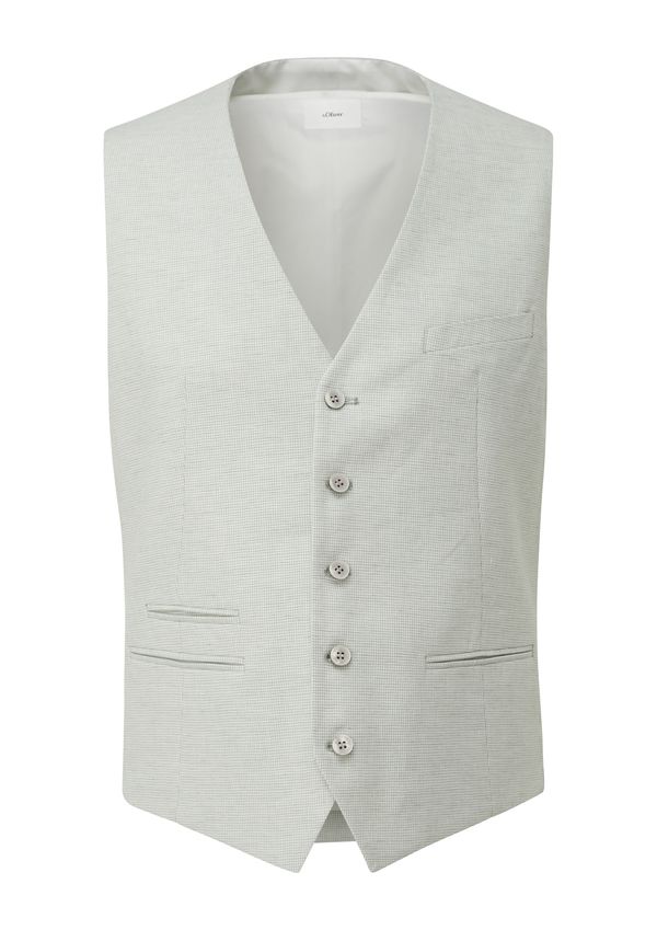 s.Oliver BLACK LABEL s.Oliver BLACK LABEL Мъжка елек за костюм  мента / пастелно зелено