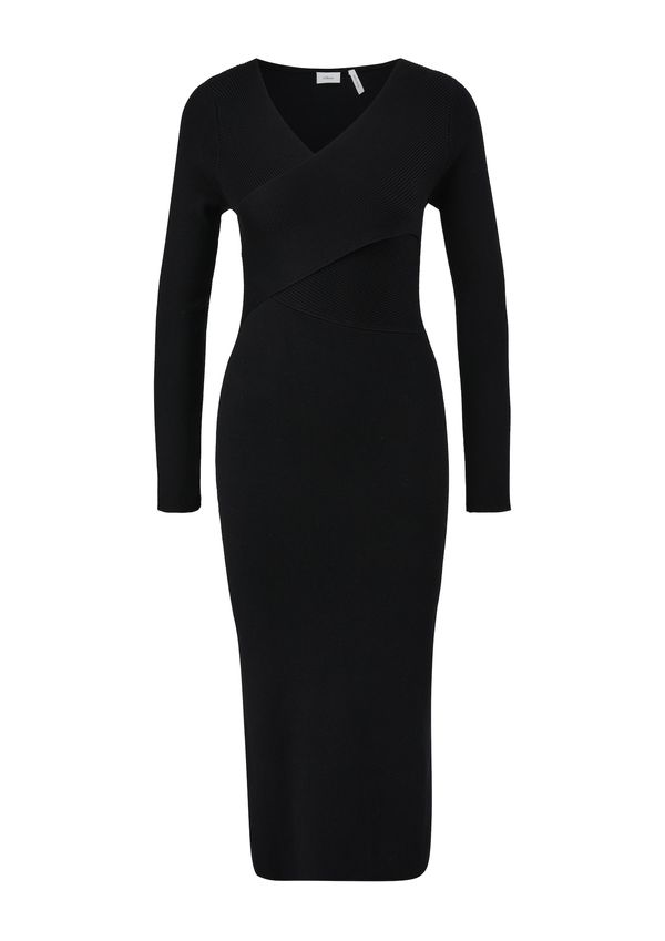 s.Oliver BLACK LABEL s.Oliver BLACK LABEL Плетена рокля  черно