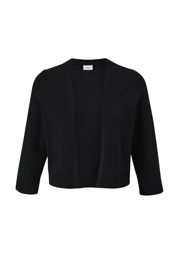 s.Oliver BLACK LABEL s.Oliver BLACK LABEL Плетена жилетка  черно