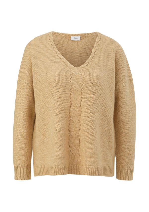 s.Oliver BLACK LABEL s.Oliver BLACK LABEL Пуловер  светлокафяво