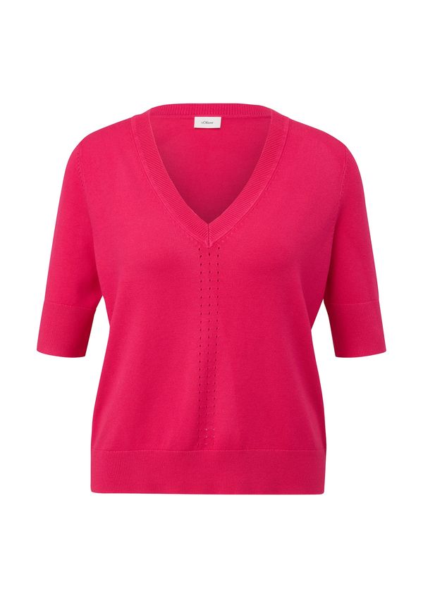 s.Oliver BLACK LABEL s.Oliver BLACK LABEL Пуловер  тъмнорозово