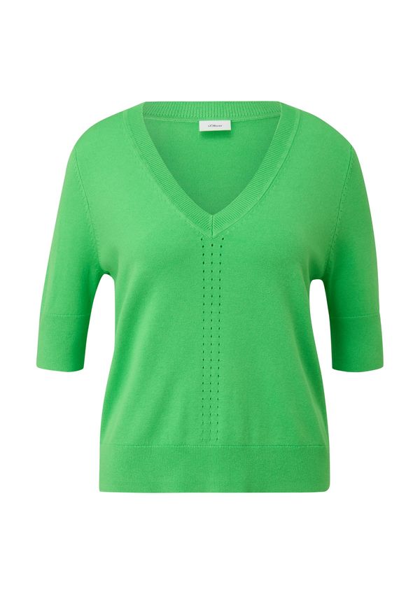 s.Oliver BLACK LABEL s.Oliver BLACK LABEL Пуловер  зелено