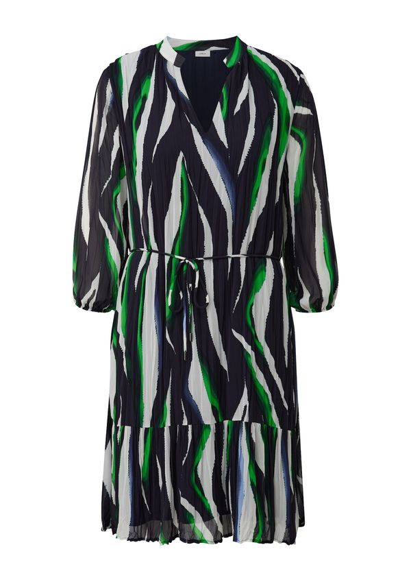 s.Oliver BLACK LABEL s.Oliver BLACK LABEL Рокля  нейви синьо / зелено / бяло