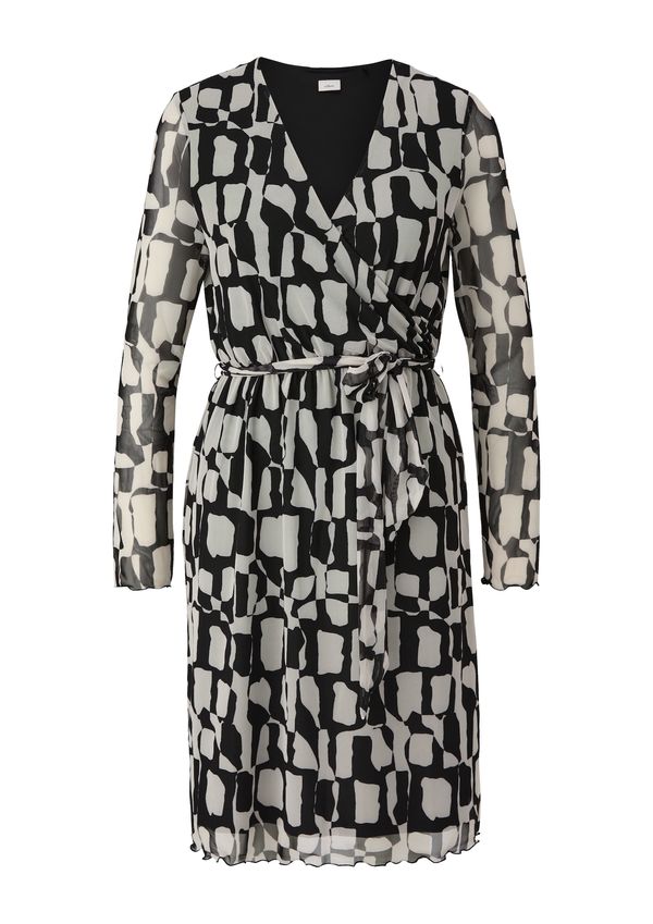 s.Oliver BLACK LABEL s.Oliver BLACK LABEL Рокля  слонова кост / черно