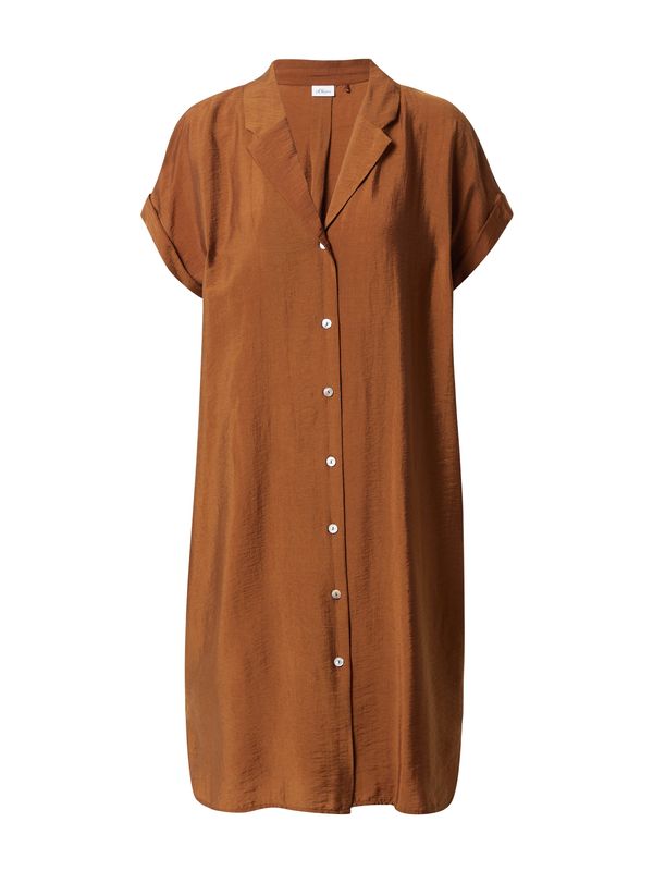 s.Oliver BLACK LABEL s.Oliver BLACK LABEL Рокля тип риза  карамел
