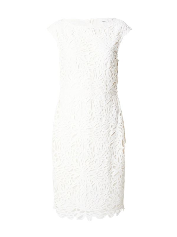 s.Oliver BLACK LABEL s.Oliver BLACK LABEL Рокля за коктейл  бяло