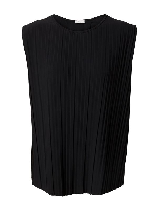 s.Oliver BLACK LABEL s.Oliver BLACK LABEL Тениска  черно