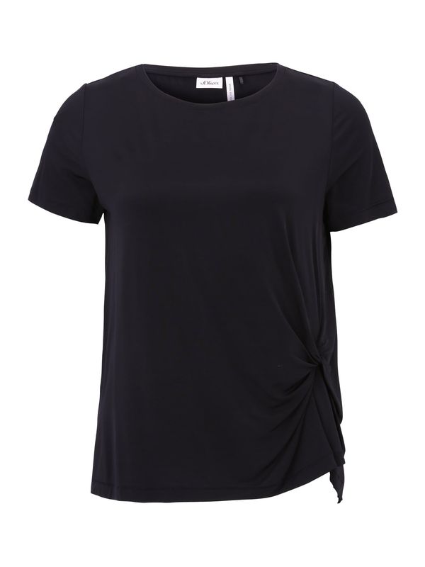 s.Oliver BLACK LABEL s.Oliver BLACK LABEL Тениска  черно