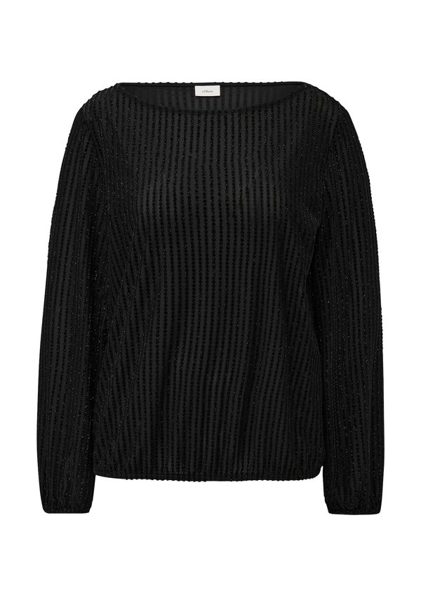 s.Oliver BLACK LABEL s.Oliver BLACK LABEL Тениска  черно