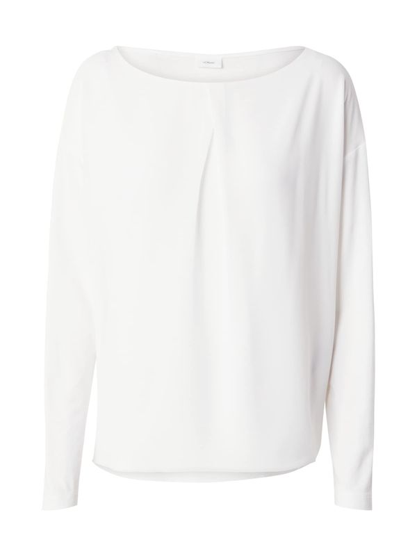 s.Oliver BLACK LABEL s.Oliver BLACK LABEL Тениска  естествено бяло