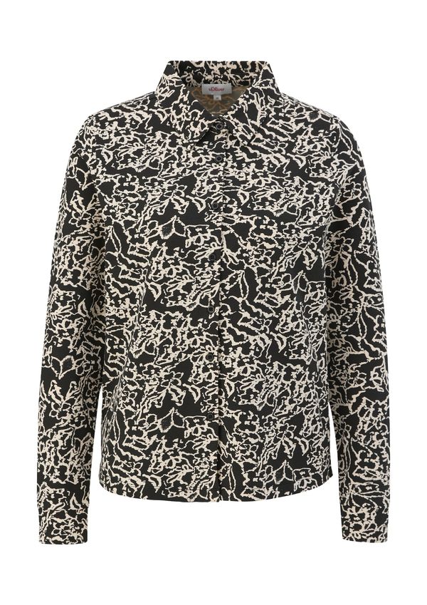 s.Oliver s.Oliver Блуза  бежово / черно