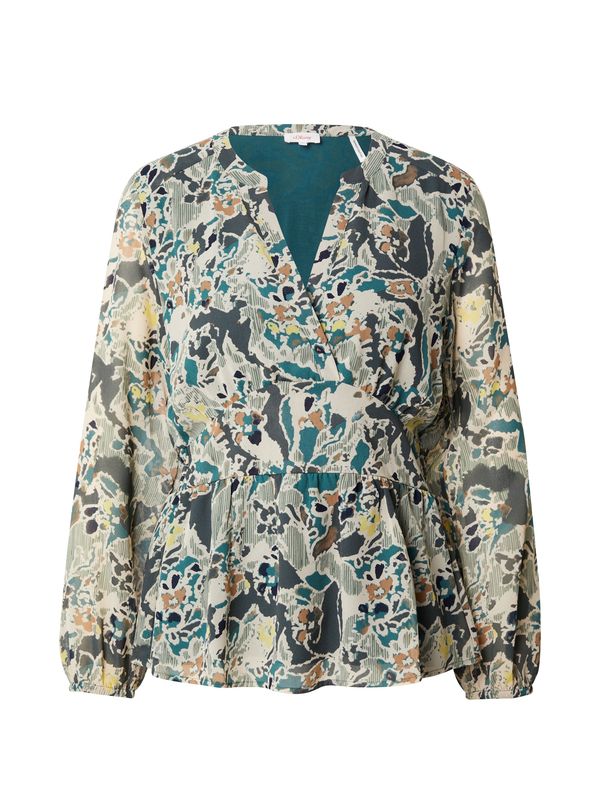 s.Oliver s.Oliver Блуза  бежово / кафяво / петрол / светлозелено