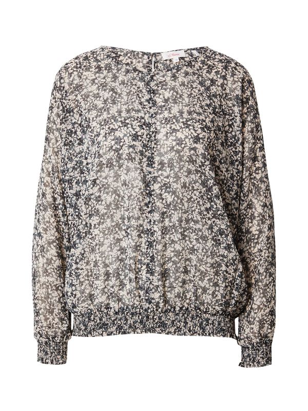 s.Oliver s.Oliver Блуза  бежово / маслина / черно