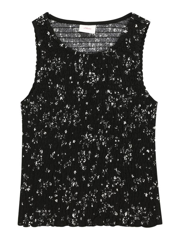 s.Oliver s.Oliver Блуза  черно / бяло