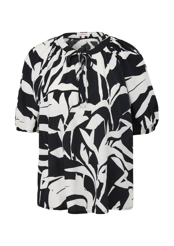 s.Oliver s.Oliver Блуза  черно / бяло